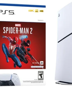 PlayStation 5 Slim Console Marvel’s Spider-Man 2 Bundle – White (New)